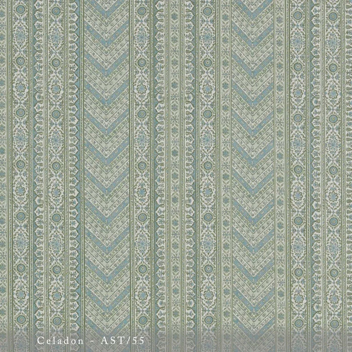 Lisa Fine Amira Stripe Sage Fabric Sample AST-21
