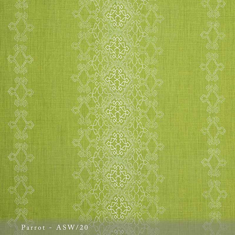 Lisa Fine Aswan Parrot Fabric Sample ASW-20