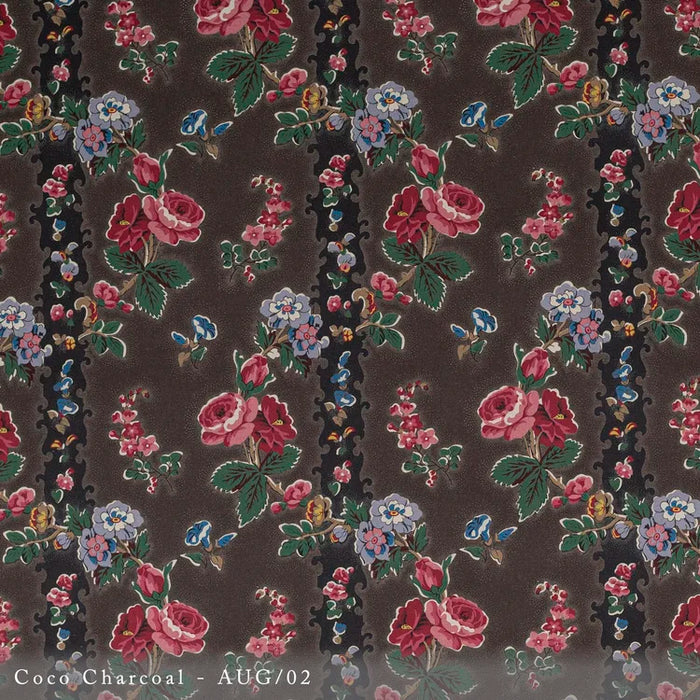 Lisa Fine Augusta Coco Charcoal Fabric AUG-02