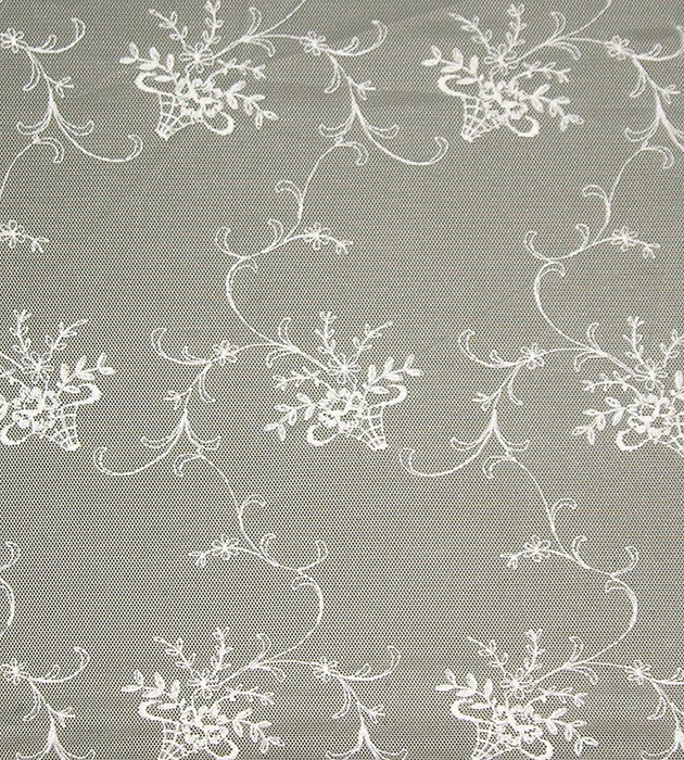 Old World Weavers Brigitte Sheer Ivory Fabric Sample AU60870001