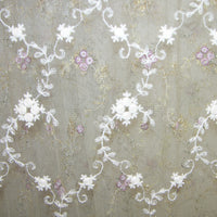 Old World Weavers Florinette Sheer Ecru Fabric AU80750602