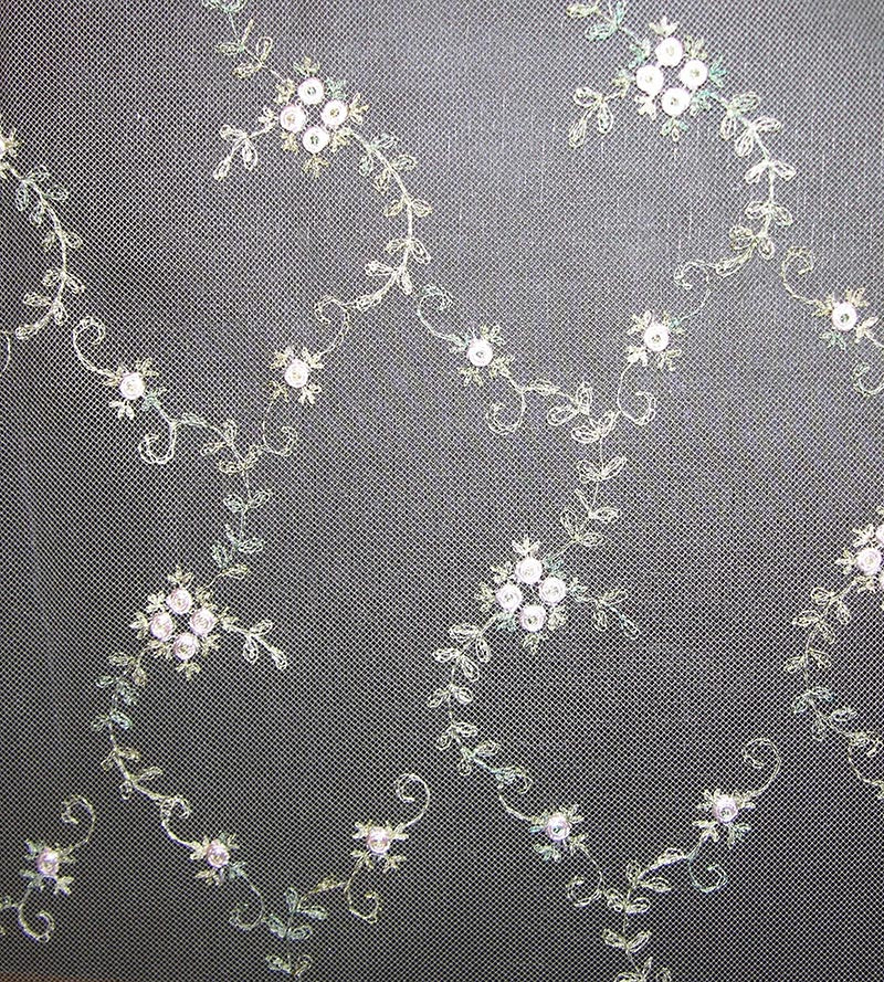 Old World Weavers Florinette Sheer Blossom Fabric Sample AU80754422