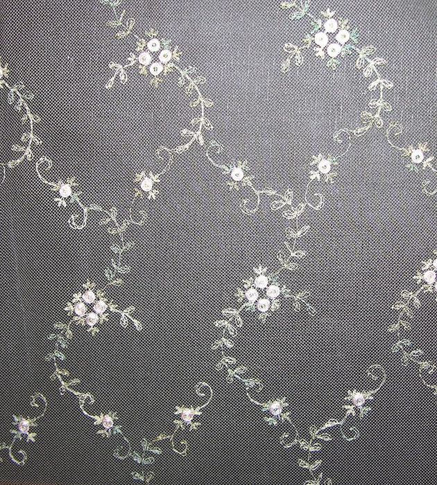 Old World Weavers Florinette Sheer Blossom Fabric Sample AU80754422