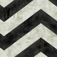 Seabrook Designs Hubble Chevron Metallic Ebony And Ivory Wallpaper AV50400