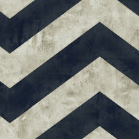 Seabrook Designs Hubble Chevron Metallic Midnight Blue Wallpaper AV50402