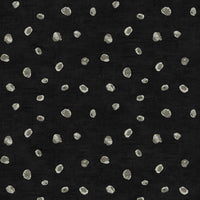 Seabrook Designs Hubble Dots Metallic Ebony And Silver Wallpaper AV50600