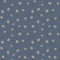 Seabrook Designs Hubble Dots Metallic Blue And Silver Wallpaper AV50602