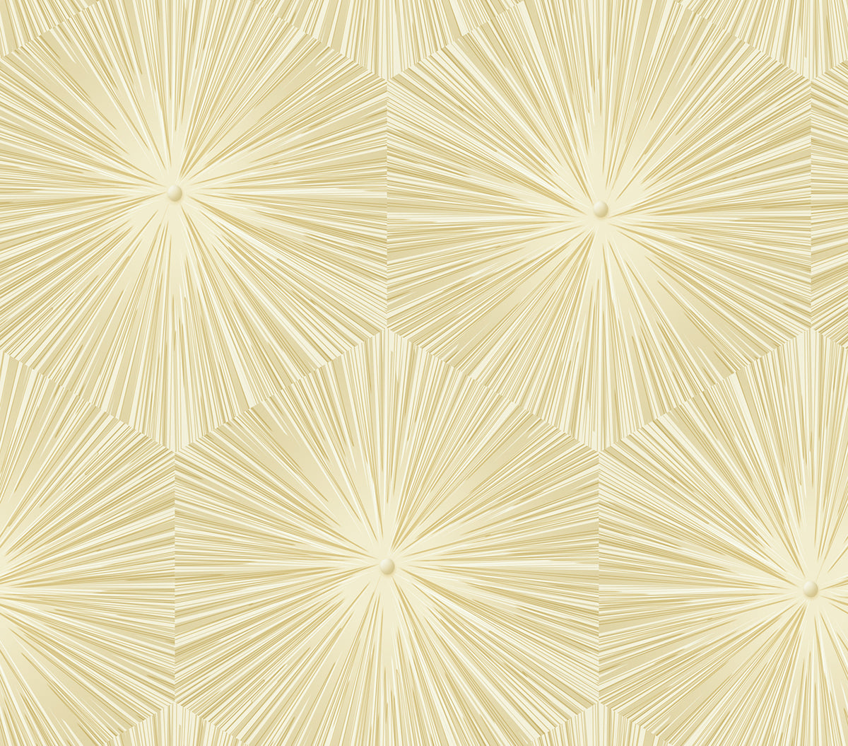 Seabrook Designs Chadwick Starburst Metallic Gold And White AV51105 ...