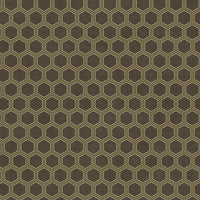 Seabrook Designs Curie Geo Metallic Gold And Espresso Wallpaper AV51205