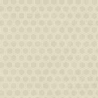 Seabrook Designs Curie Geo Beige And Silver Wallpaper AV51208