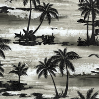 Seabrook Designs Moseley Palm Trees Black And Grey Wallpaper AV51600