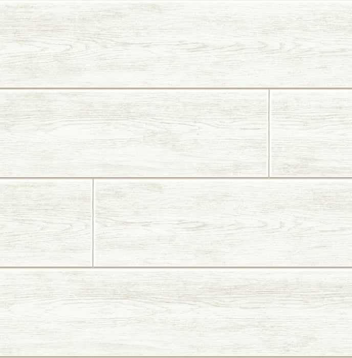 NextWall Off-white Shiplap Off-white Wallpaper Sample AX10900