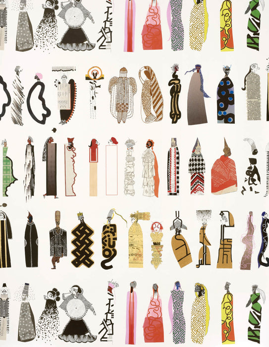 Pierre Frey Beau Monde Multicolore Wallpaper FP573001