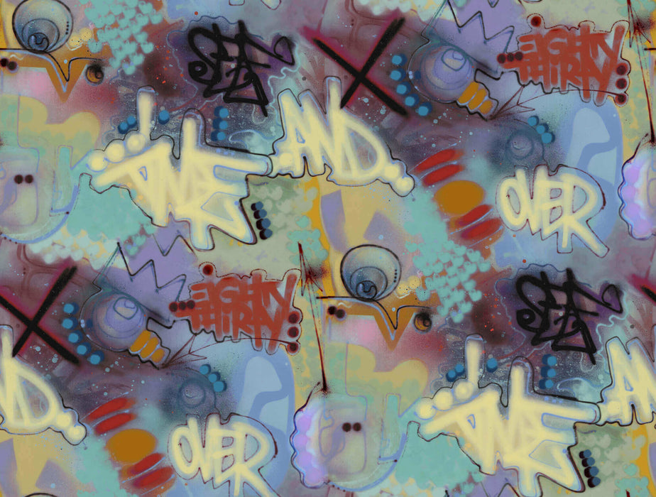 Pierre Frey Eighty Thirty Turquoise Wallpaper Sample FP394001