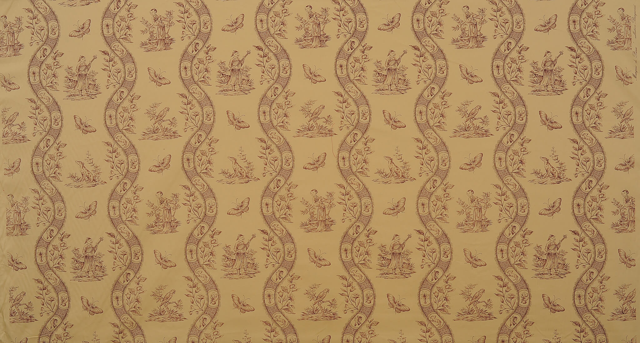 Braquenie Marquis De Pierre Aubergine Fabric B1796004