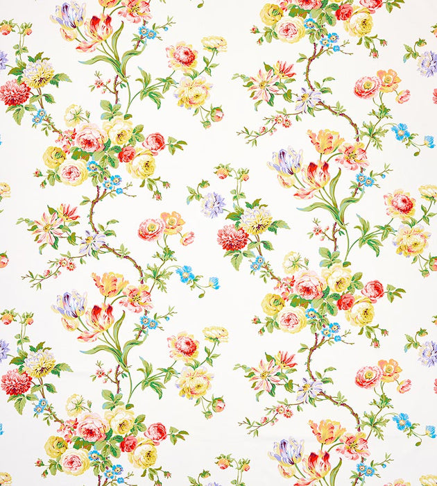 Old World Weavers Botanical Garden Summer Multi Fabric Sample B035060001