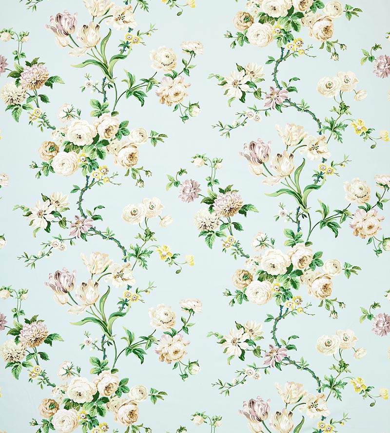 Old World Weavers Botanical Garden Celadon Fabric B035060002