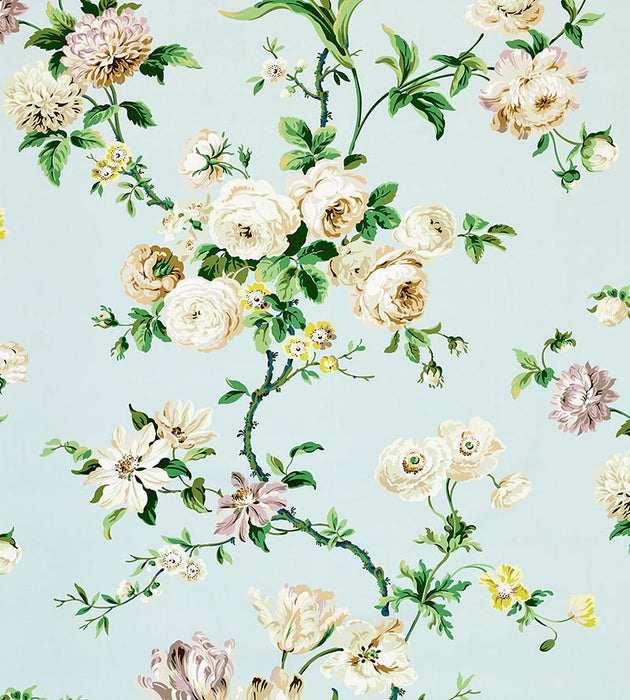 Old World Weavers Botanical Garden Celadon Fabric Sample B035060002