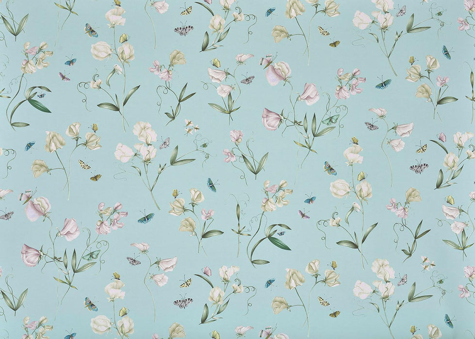 Pierre Frey Les Pois De Senteur Ciel Wallpaper Sample FP087001