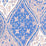China Seas Balinese Batik French Blue Cream Wallpaper Sample 6630-02WP