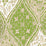 China Seas Balinese Batik New Green Cream Wallpaper Sample 6630-03WP