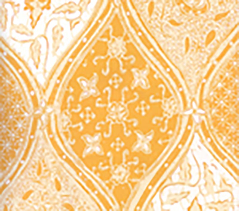 China Seas Balinese Batik Inca Gold Cream Wallpaper Sample 6630-06WP