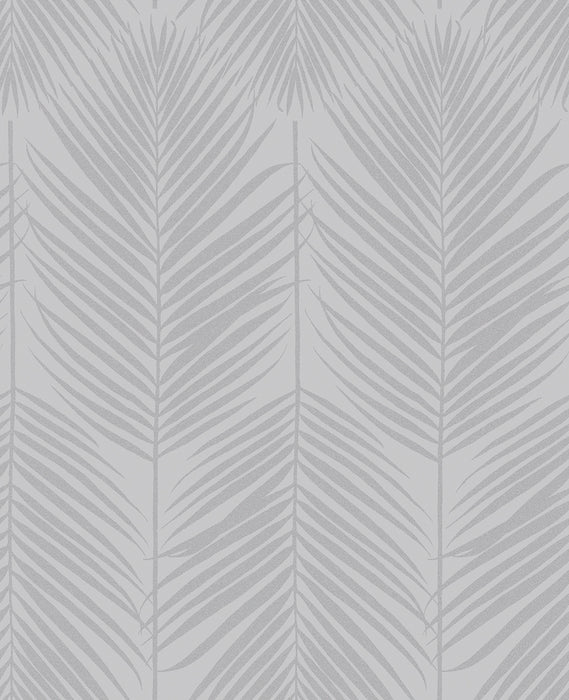 Seabrook Designs Persei Palm Nickel Wallpaper Sample BD50010