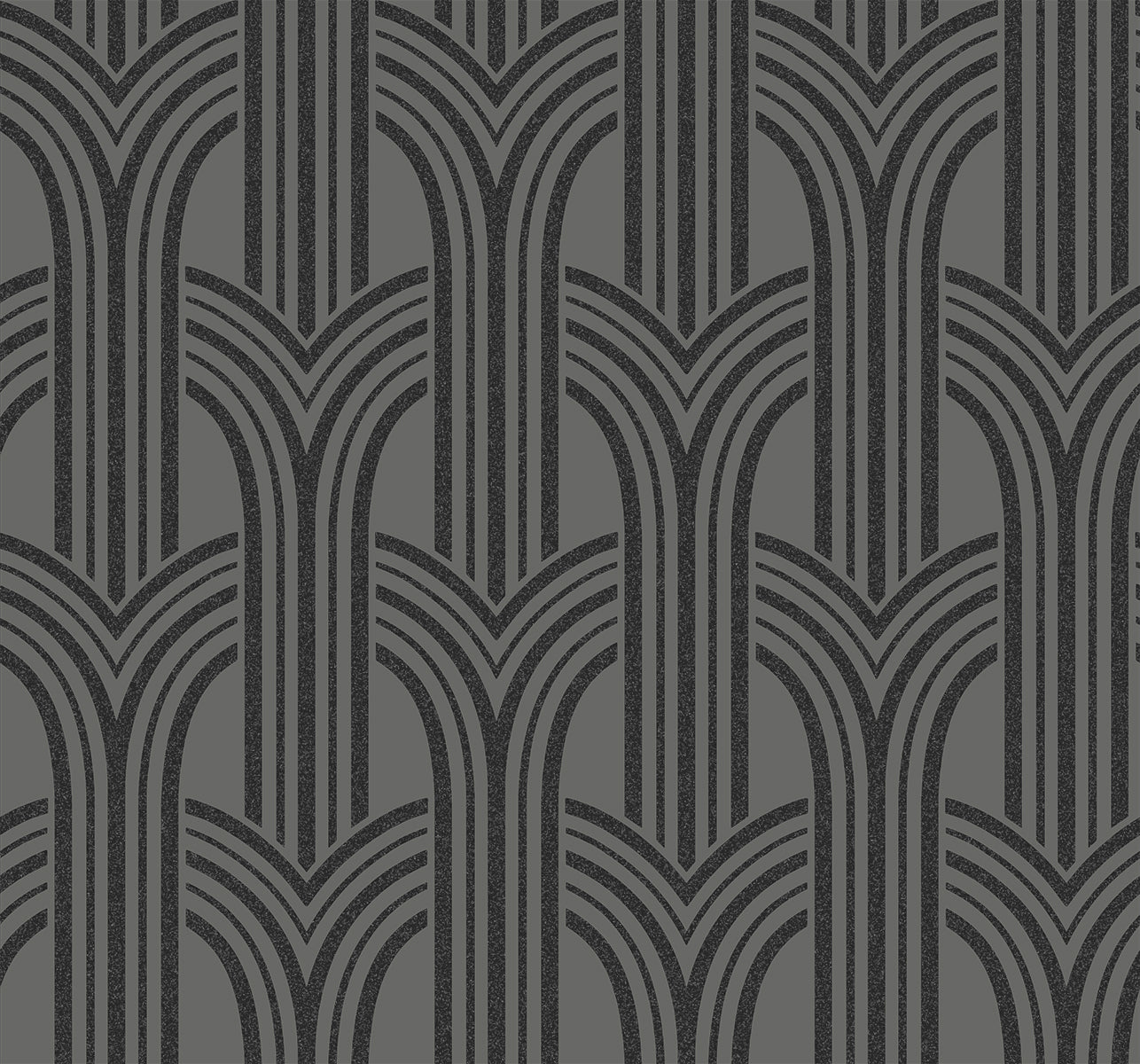 Seabrook Designs Déco Arches Pewter & Galaxy Wallpaper BD50420