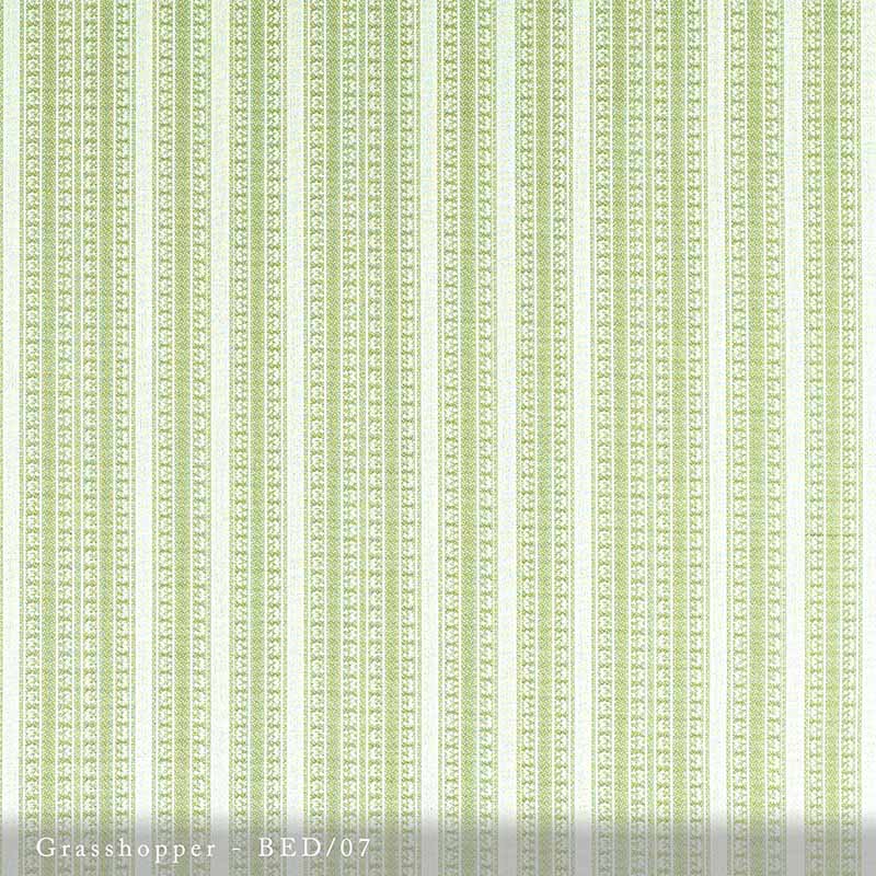Lisa Fine Bedouin Stripe - Performance Grasshopper Fabric Sample BED-07