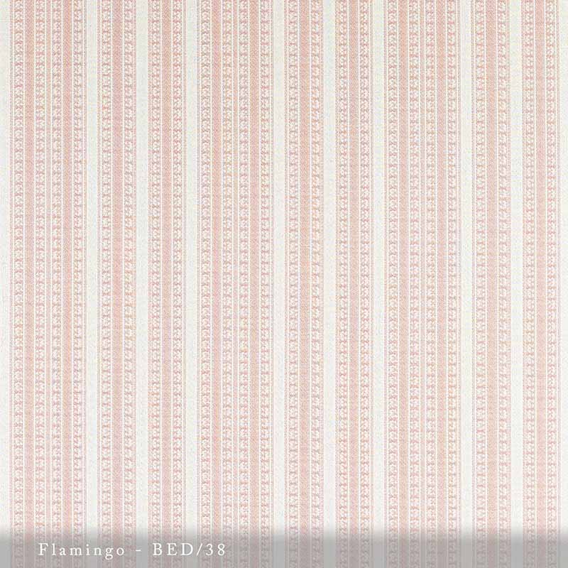 Lisa Fine Bedouin Stripe - Performance Flamingo Fabric Sample BED-38