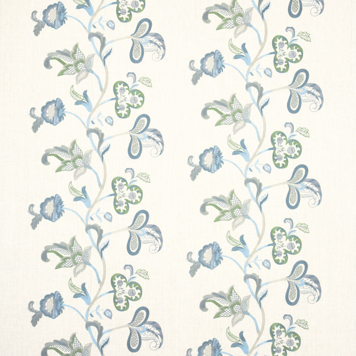 GP & J Baker Cawdor Teal Fabric BF10560.2.0
