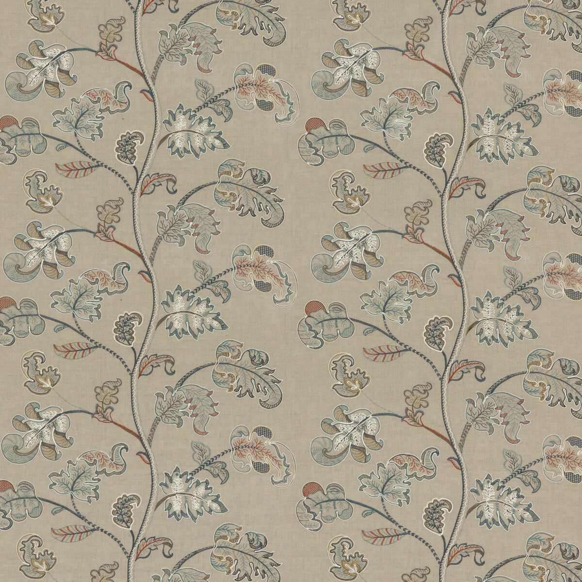 GP & J Baker Alderwood Teal Fabric BF10769.2.0