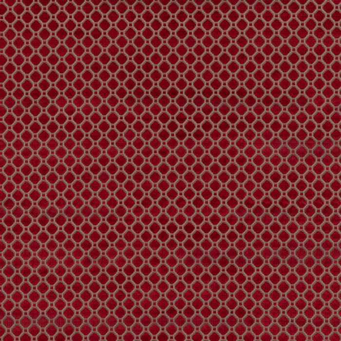 GP & J Baker Indus Velvet Red Fabric Sample BF10826.450.0