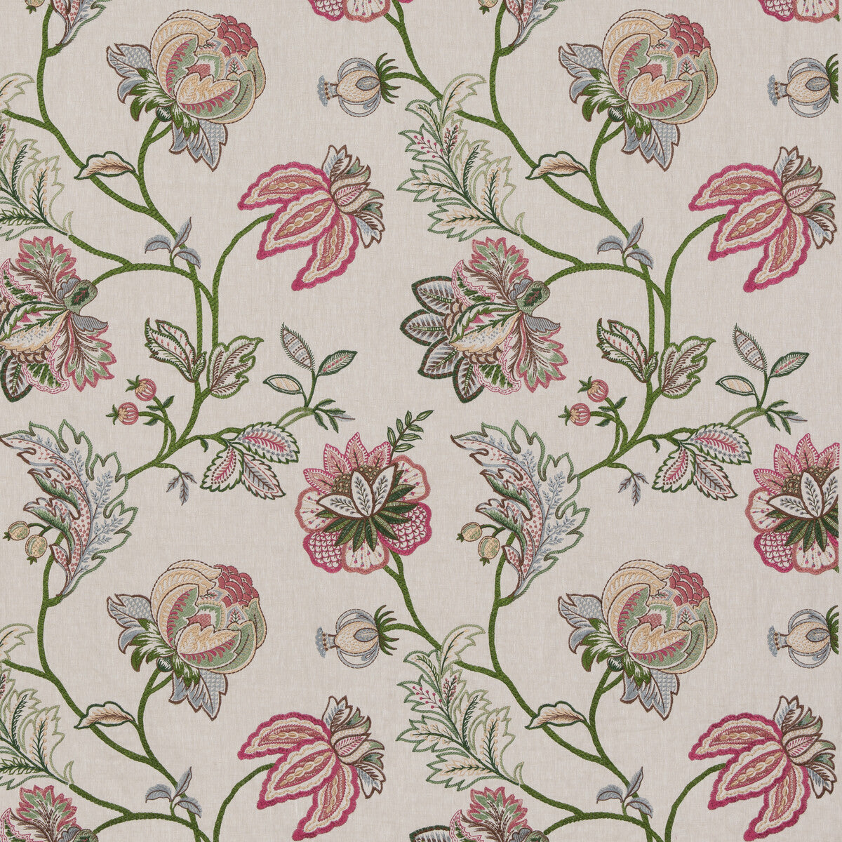 GP & J Baker Agra Fuchsia Fabric BF10942.1.0
