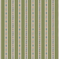 GP & J Baker Ashlar Stripe Emerald Fabric BF10943.2.0