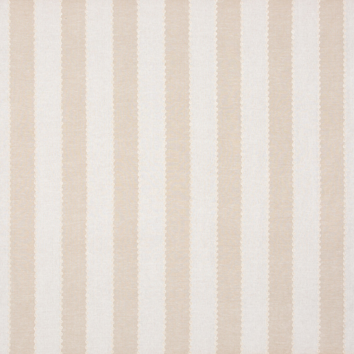 GP & J Baker Ashmore Stripe Parchment Fabric BF10944.225.0