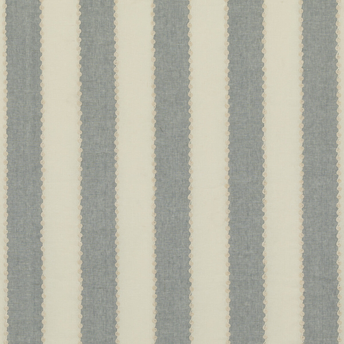 GP & J Baker Ashmore Stripe Blue Fabric Sample BF10944.660.0