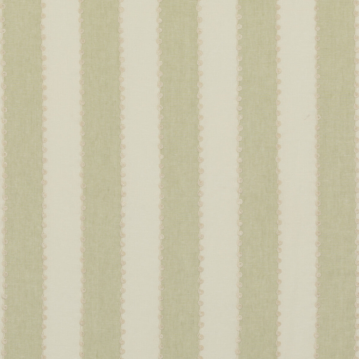 GP & J Baker Ashmore Stripe Green Fabric Sample BF10944.735.0
