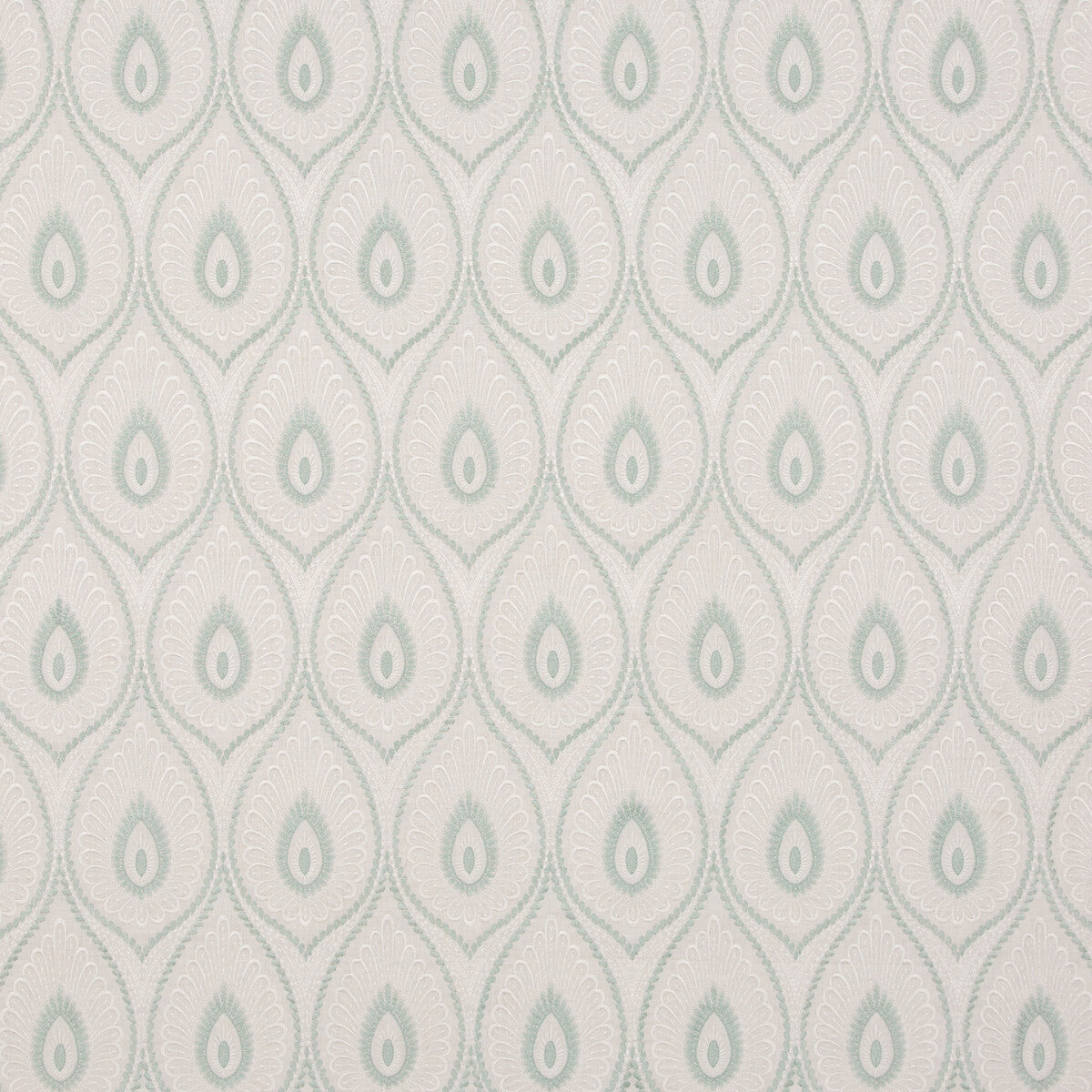 GP & J Baker Ashmore Aqua Fabric Sample BF10955.4.0