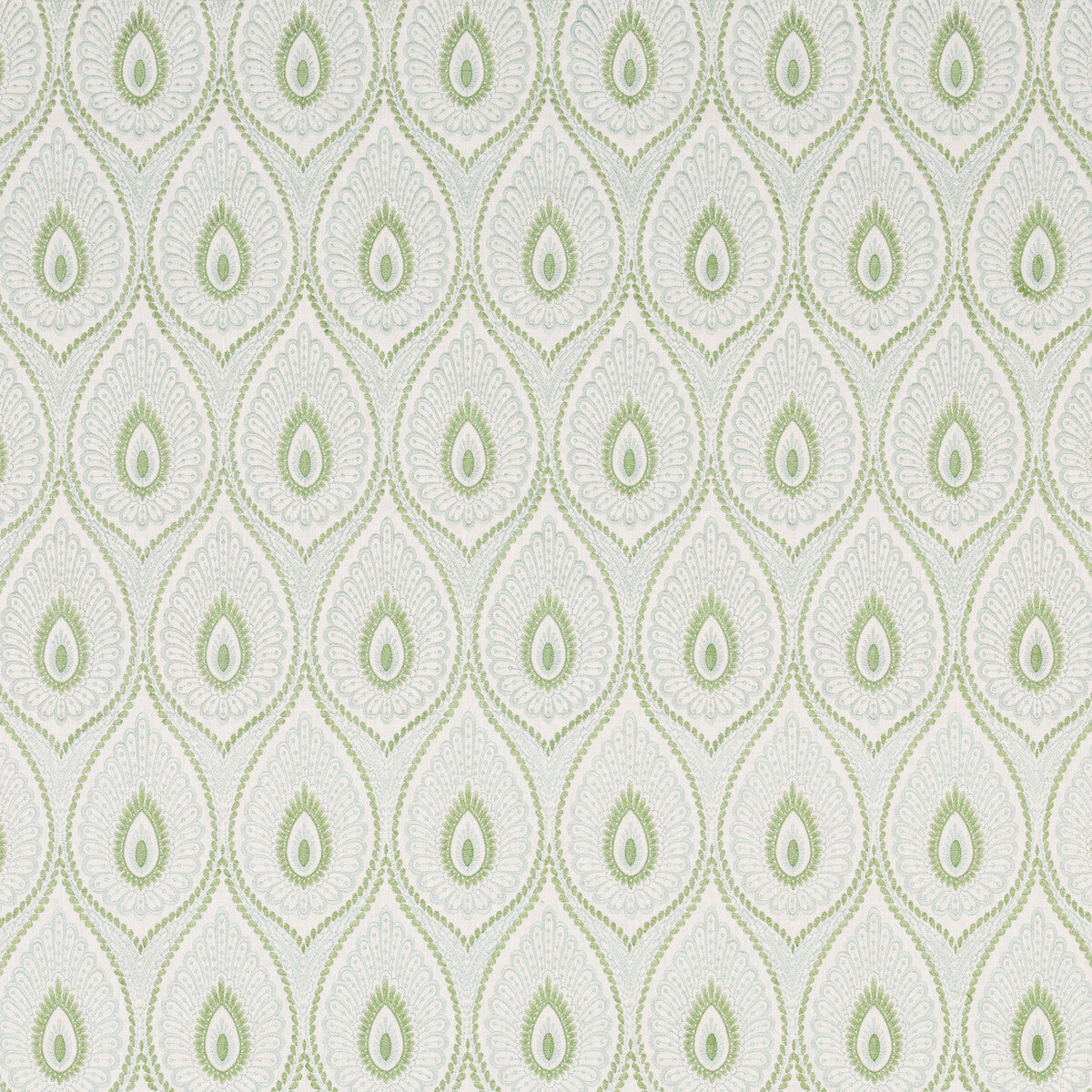 GP & J Baker Ashmore Aqua/Green Fabric Sample BF10955.6.0