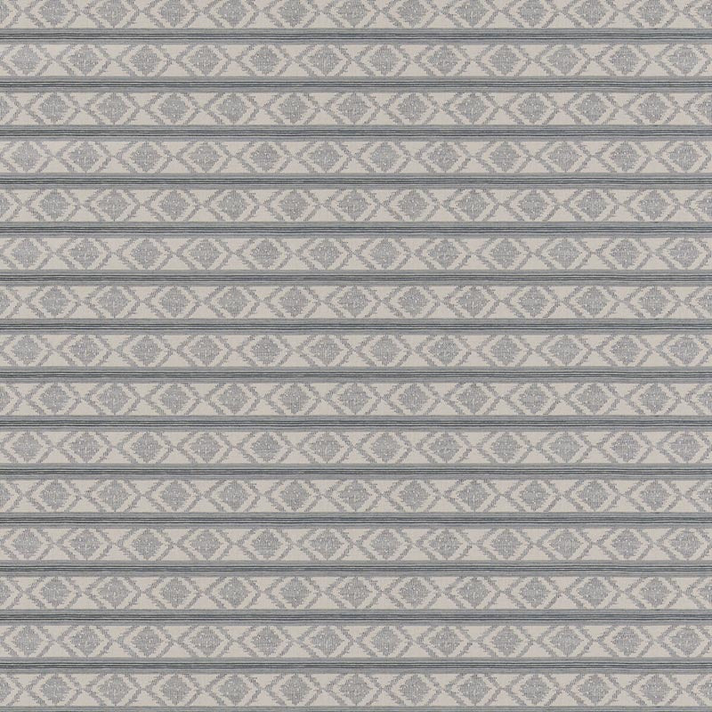 GP & J Baker Burford Stripe Blue Fabric Sample BF11034.2.0