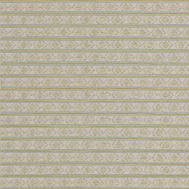 GP & J Baker Burford Stripe Aqua/Green Fabric Sample BF11034.4.0