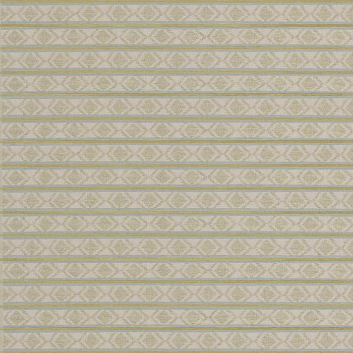 GP & J Baker Burford Stripe Aqua/Green Fabric Sample BF11034.4.0