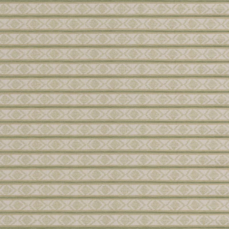 GP & J Baker Burford Stripe Green Fabric Sample BF11034.8.0