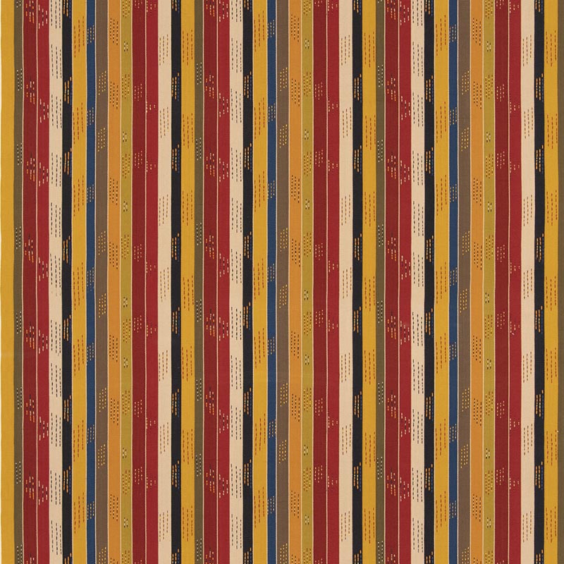 GP & J Baker Jogalong Red/Ochre Fabric Sample BF11061.2.0