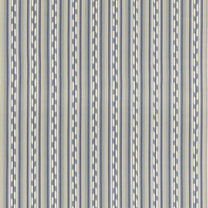 GP & J Baker Halki Stripe Blue Fabric BF11081.2.0