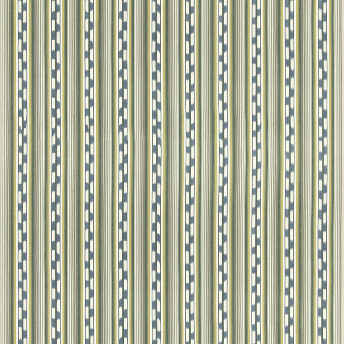 GP & J Baker Halki Stripe Emerald/Blue Fabric Sample BF11081.3.0
