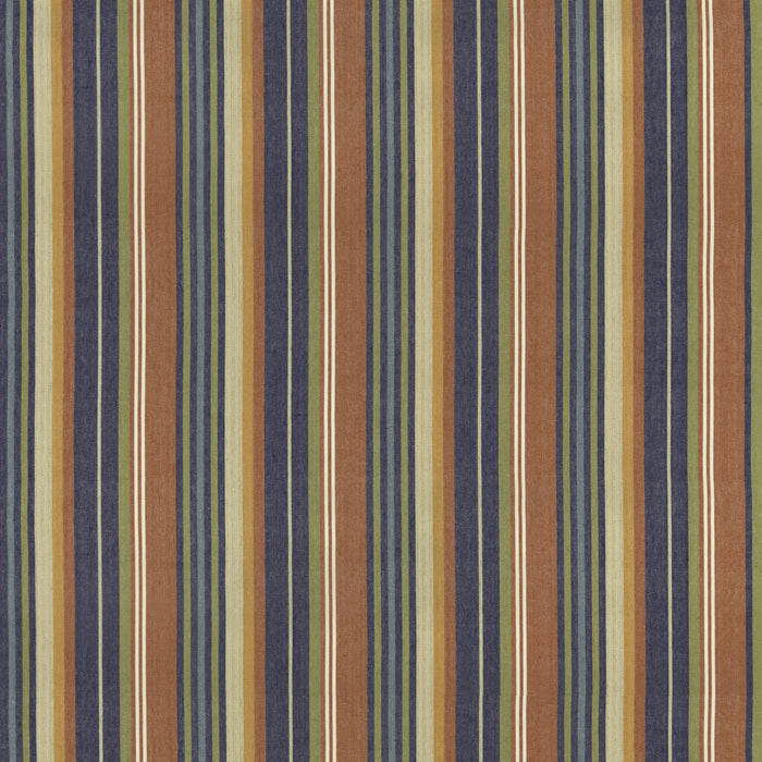 GP & J Baker Petra Stripe Red/Blue Fabric Sample BF11082.5.0