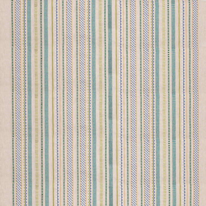 GP & J Baker Tudor Stripe Green/Blue Fabric BF11097.5.0