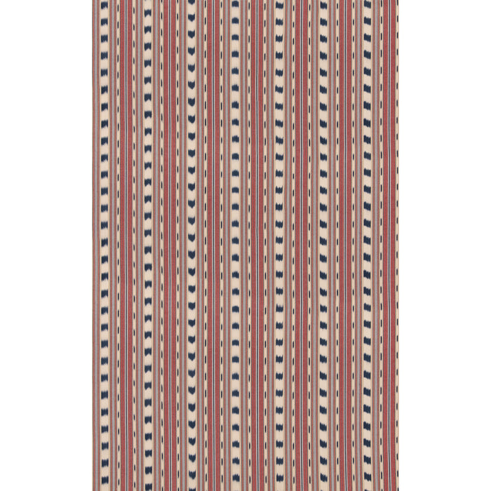 GP & J Baker Basil Stripe Red/Indigo Fabric BF11114.5.0
